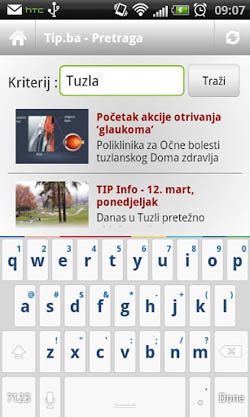 TIP.ba andorid aplikacija, screen 4